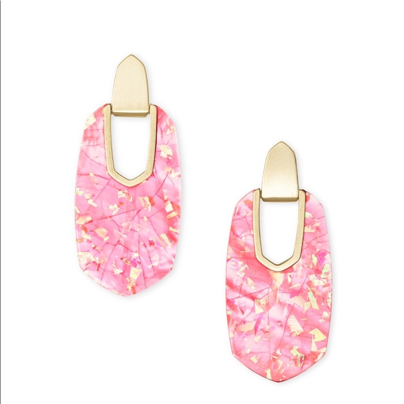 NWT Kendra Scott Large Kailyn Coral Statement Drop - Picture 7 of 9